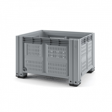 Контейнер iBox перфорированный на ножках 1200x1000x760 мм